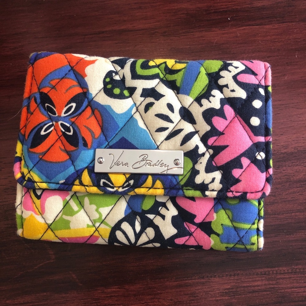 Vera bradley tri fold wallet